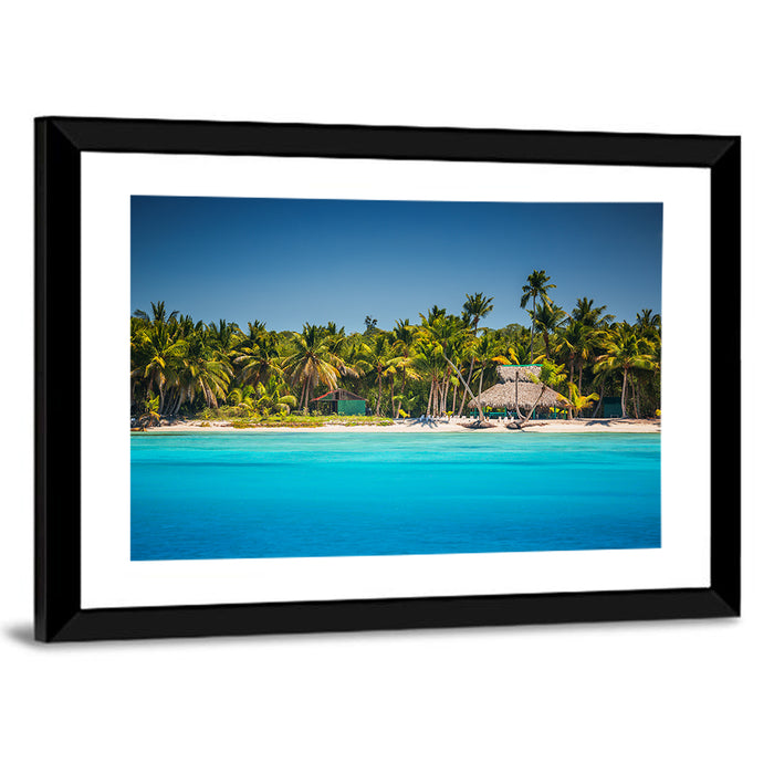 Punta Cana Beach Wall Art as a framed print