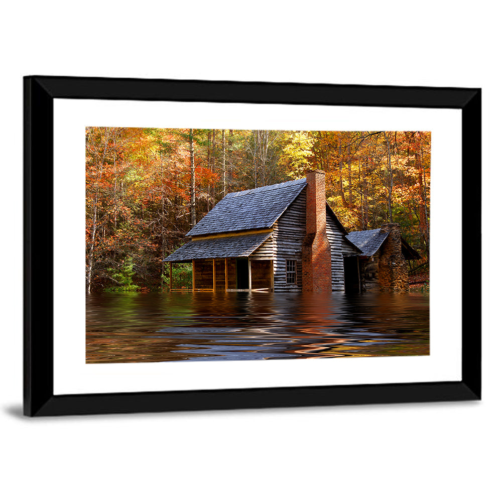 Flooded House Wall Art