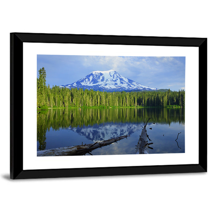 Mount Adams Reflection at Takhlakh Lake Wall Art as a framed print