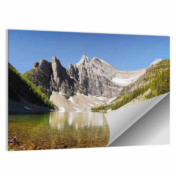 Lake Agnes Reflection Wall Art as a poster print
