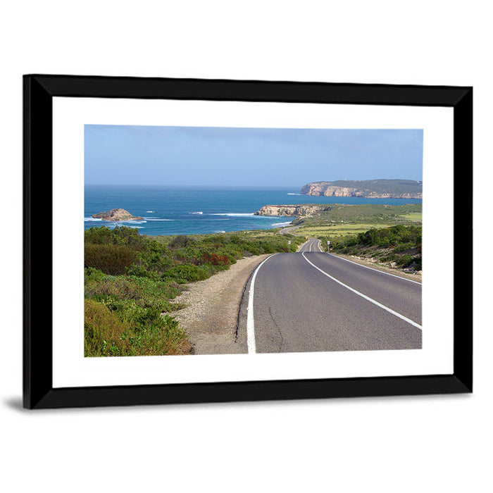 Inneston Coastal Road Wall Art as a framed print