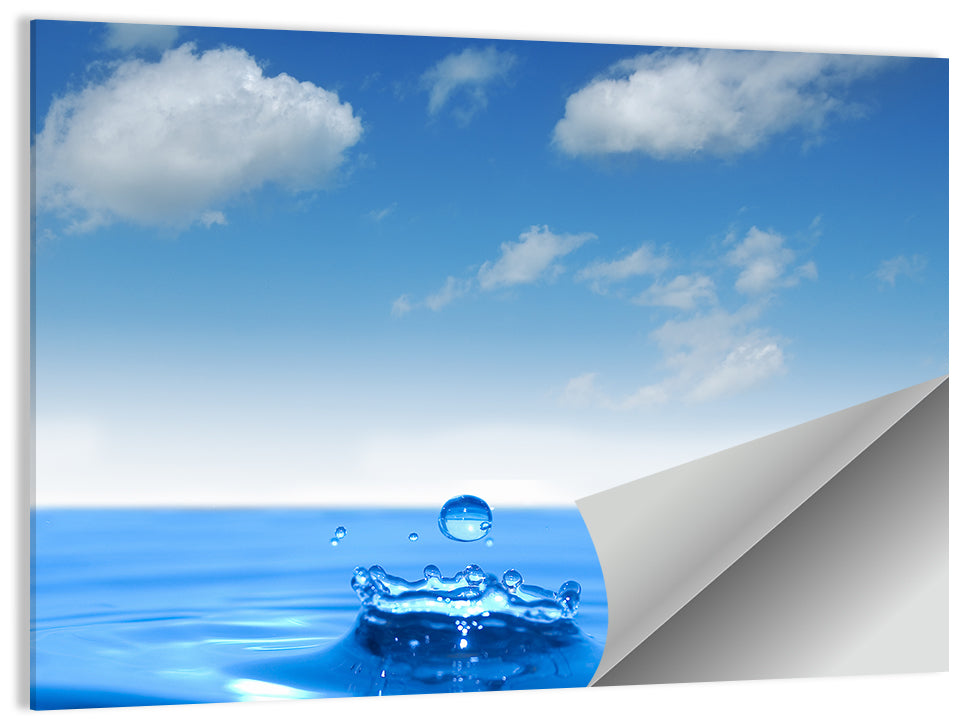 Ocean Water Drop Wall Art
