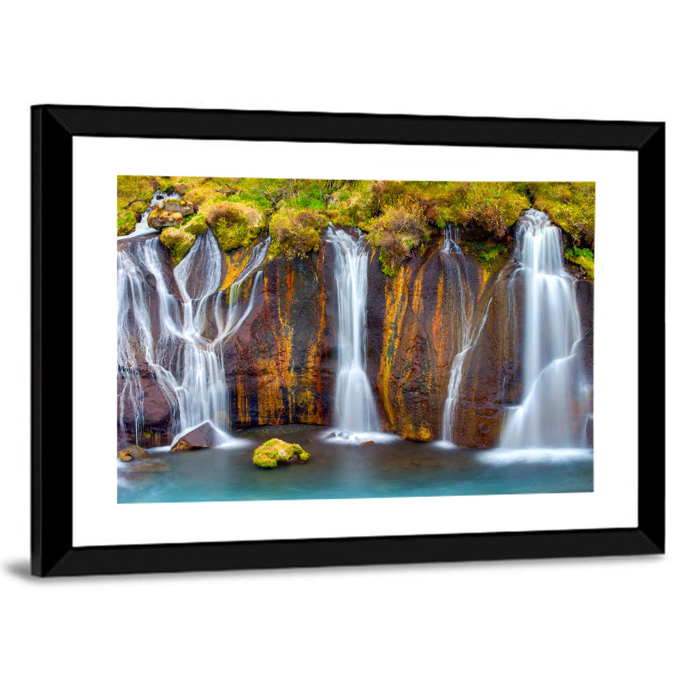 Hraunfossar Falls Wall Art