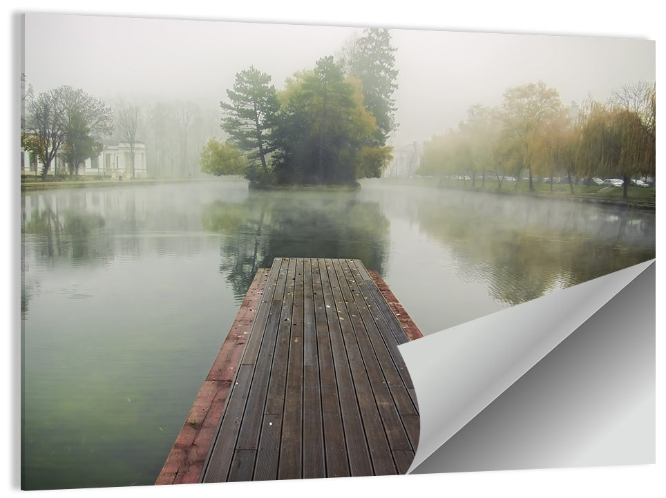 Foggy Lake Wall Art