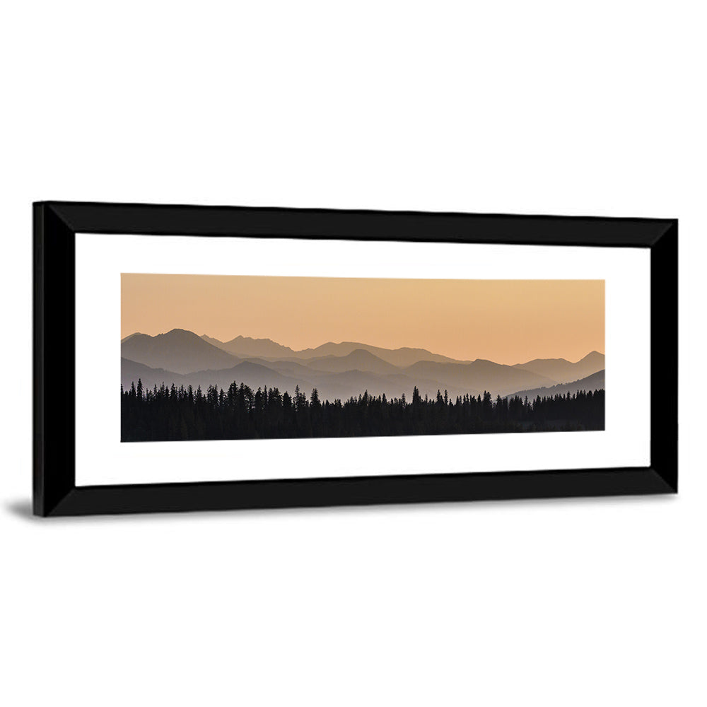 Forest Mountains Range Wall Art