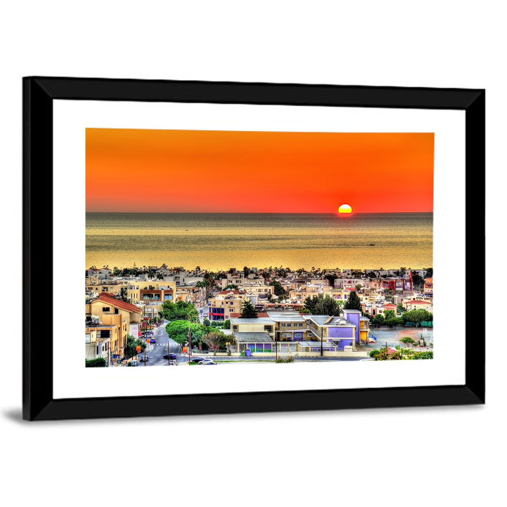 Paphos Sunset Wall Art