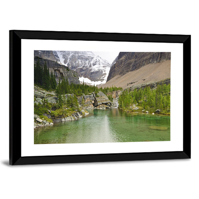 Lake Oesa Alpine View Wall Art as a framed print
