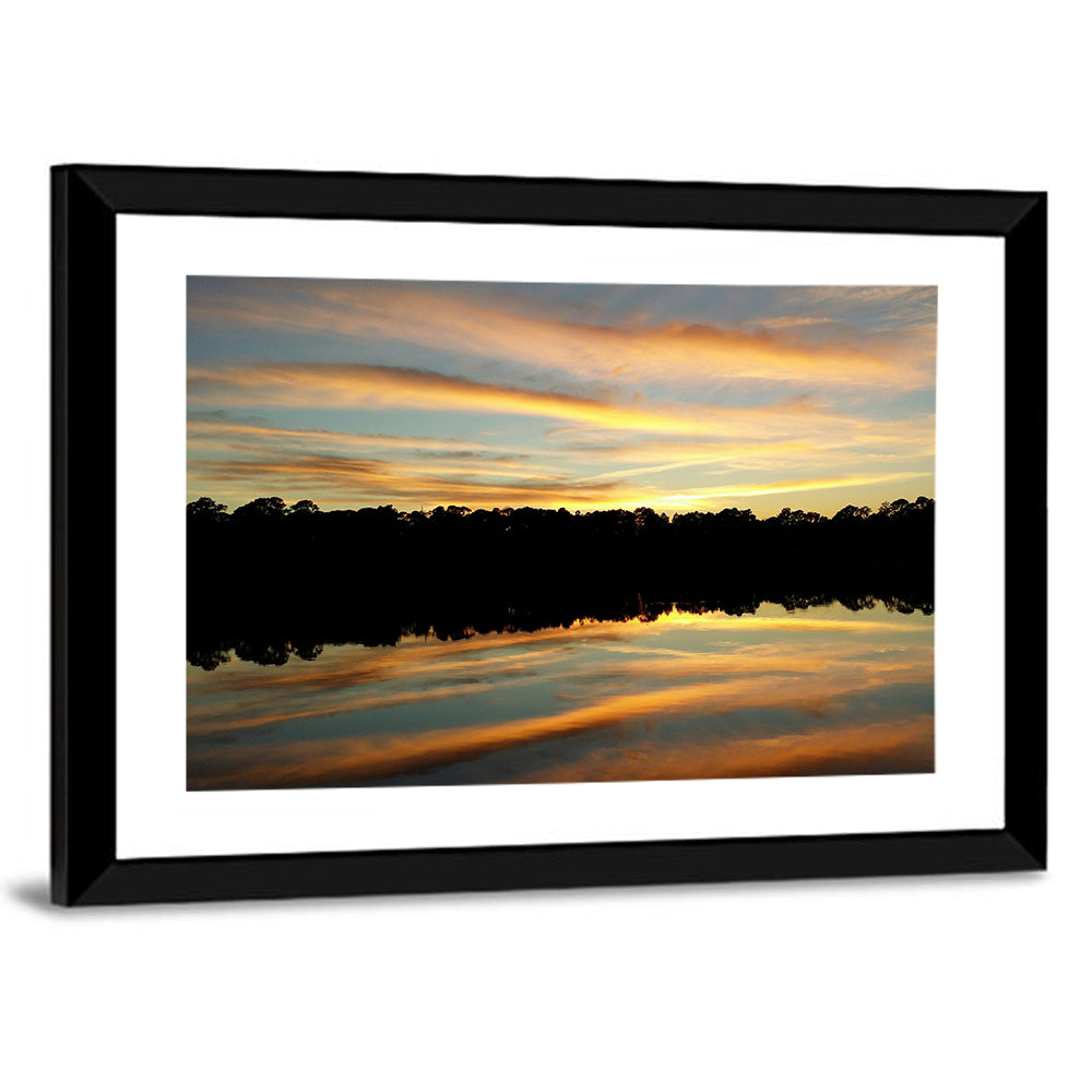 Lake Charles Sunset Wall Art