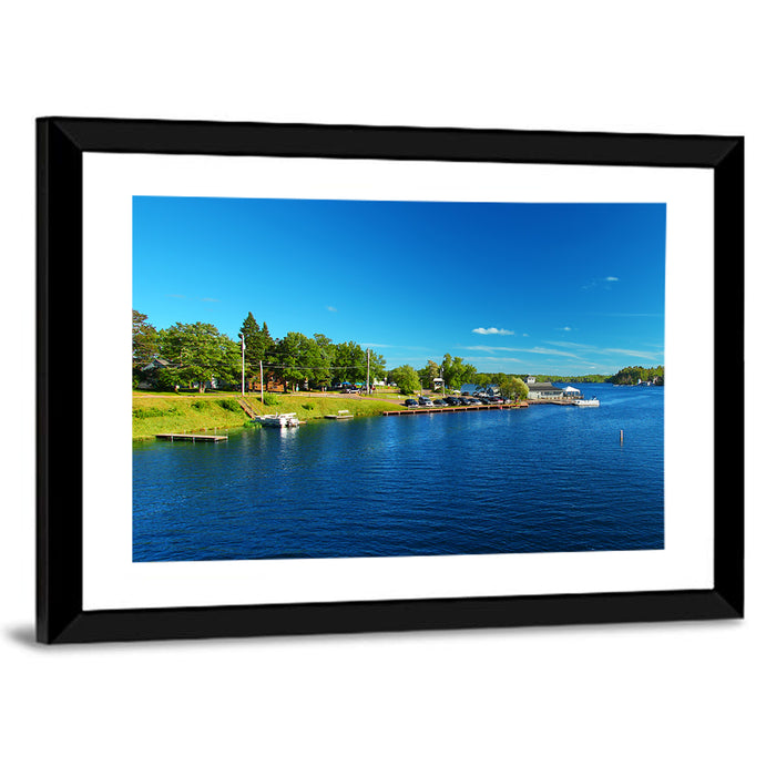 Lake Minocqua Wall Art as a framed print