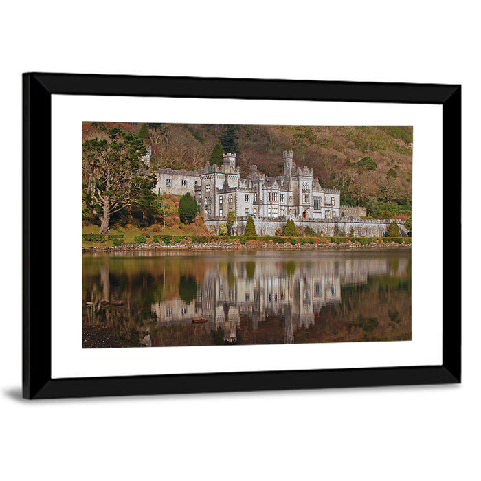 Kylemore Abbey Reflection Wall Art as a framed print