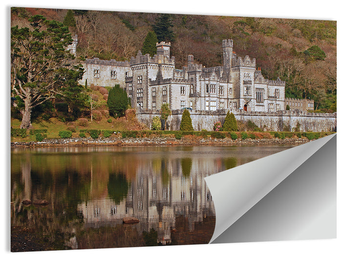 Kylemore Abbey Reflection Wall Art as a poster print