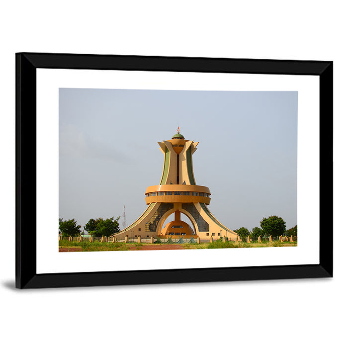 Ouagadougou National Monument Wall Art as a framed print