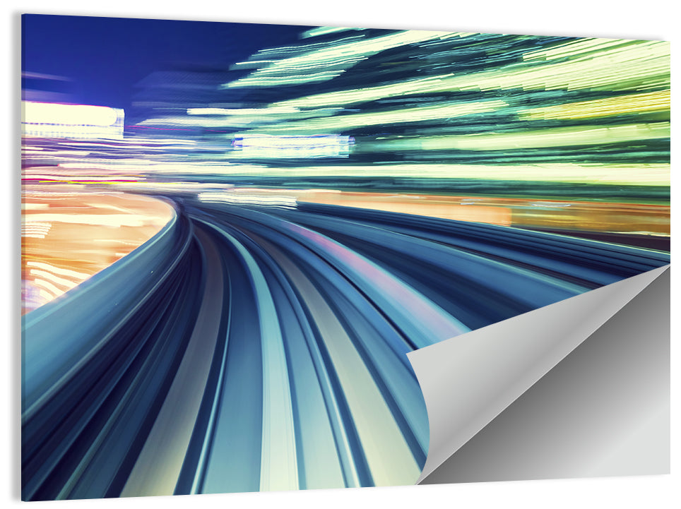 High Speed Track Wall Art