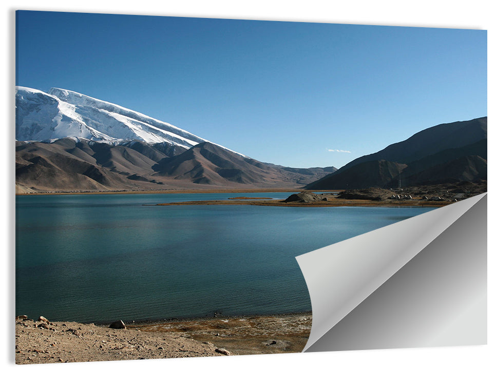 Muztahgata And Kara Kul Lake Wall Art