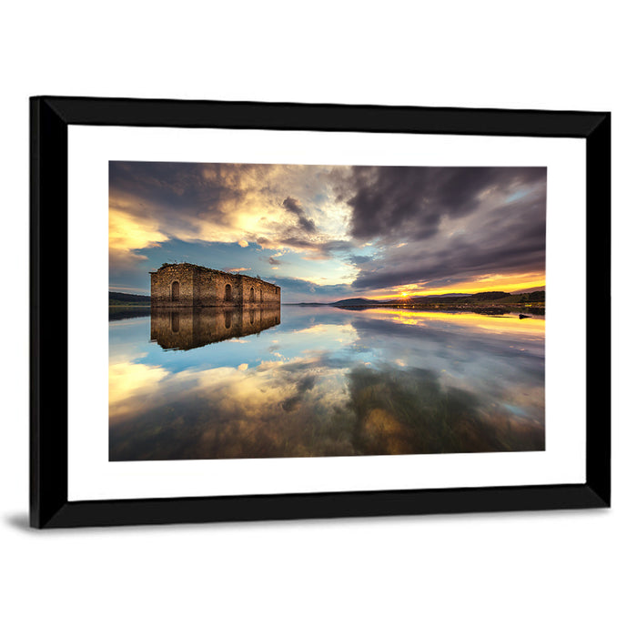 Sunken Church of Saint Ivan Rilski Wall Art as a framed print