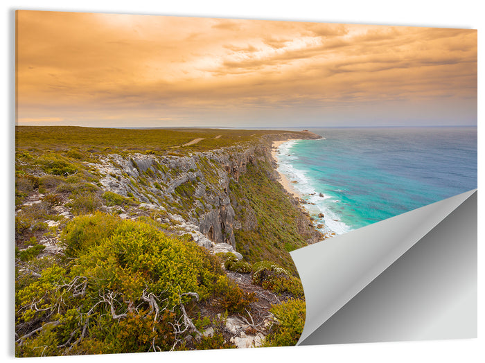 Kangaroo Island Turquoise Cliff Coast Wall Art as a poster print