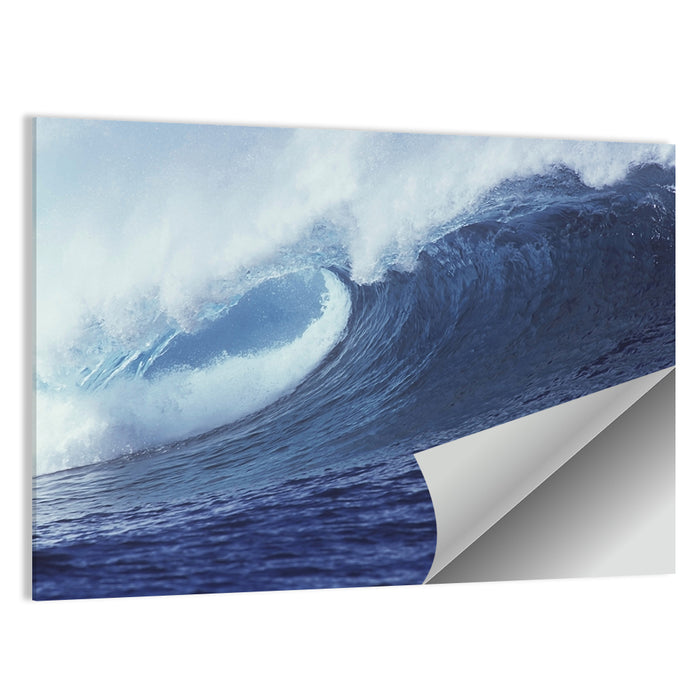 Powerful Breaking Wave Wall Art as a poster print