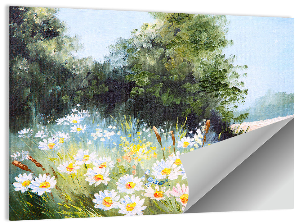Daisies Meadow Wall Art
