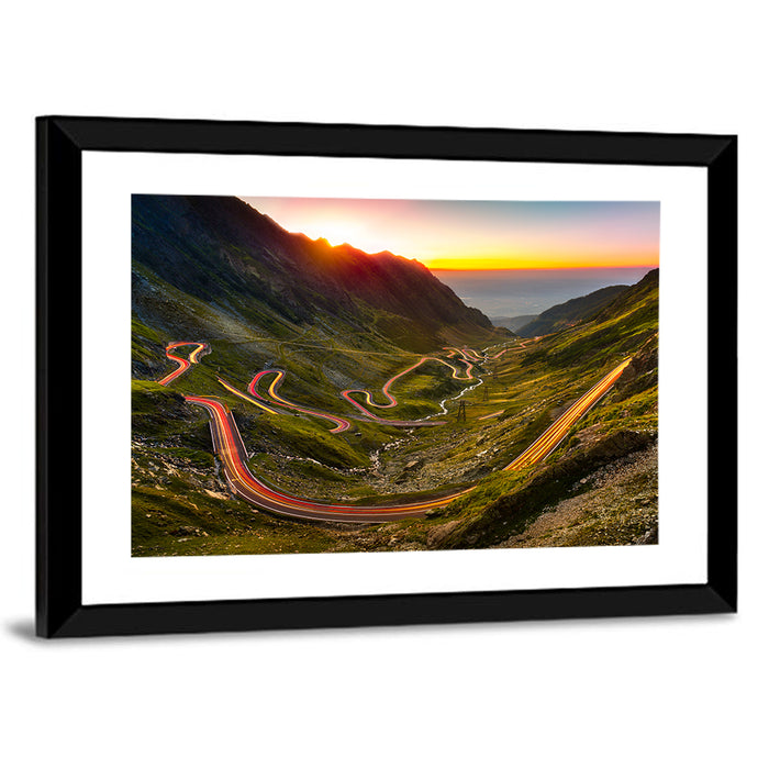 Transfagarasan Pass Wall Art as a framed print