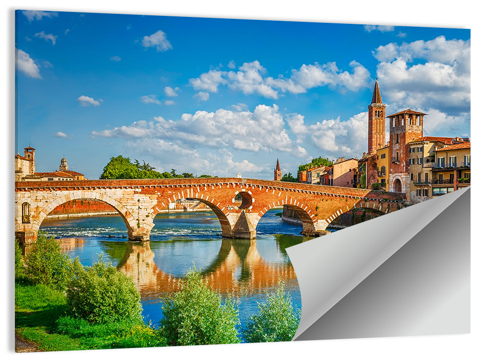 Ponte Pietra Bridge Wall Art