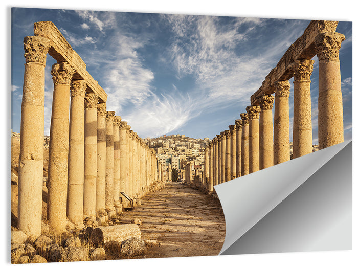 Cardo Maximus, Jerash Wall Art as a poster print