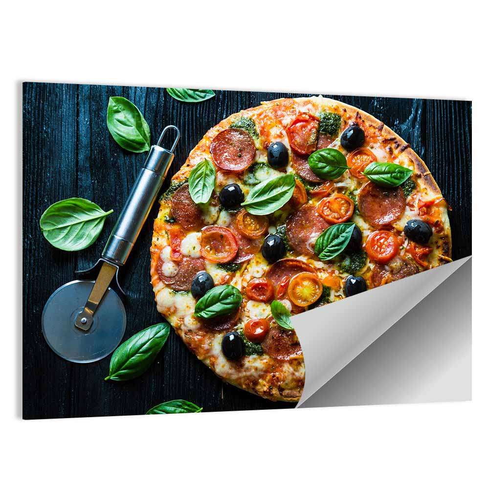 Pizza Closeup Wall Art