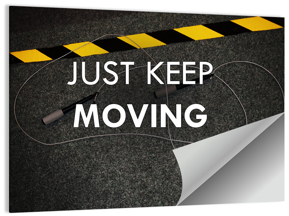 Just Keep Moving II Wall Art
