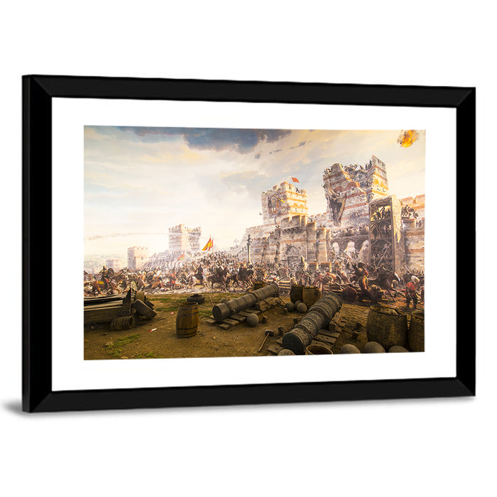 Fall of Constantinople 1453 Wall Art as a framed print