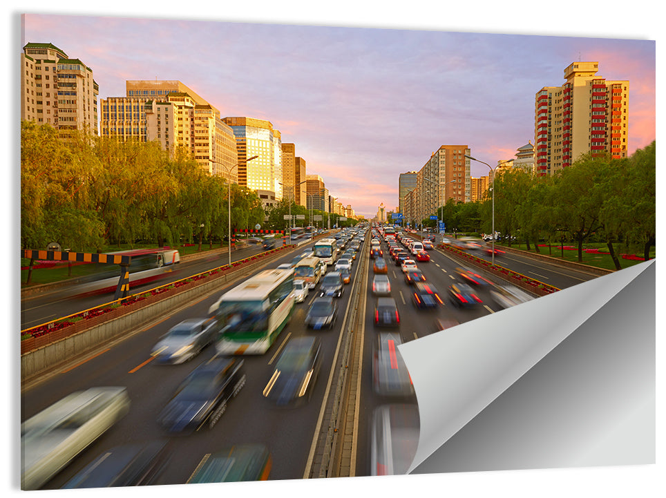 Beijing Traffic Wall Art