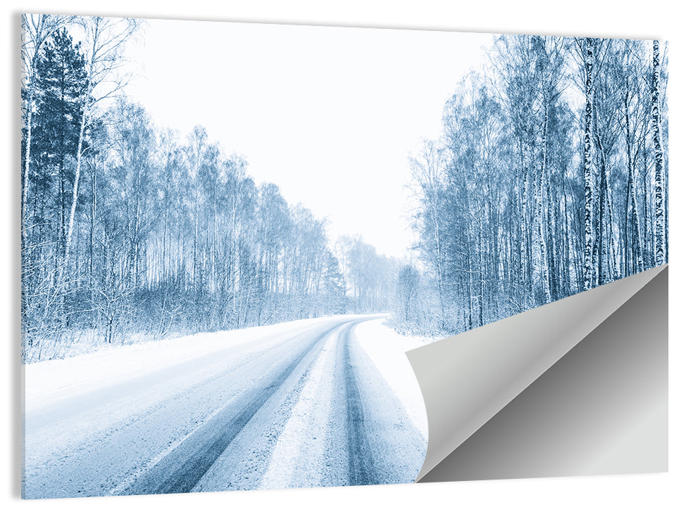 Snowy Road Wall Art