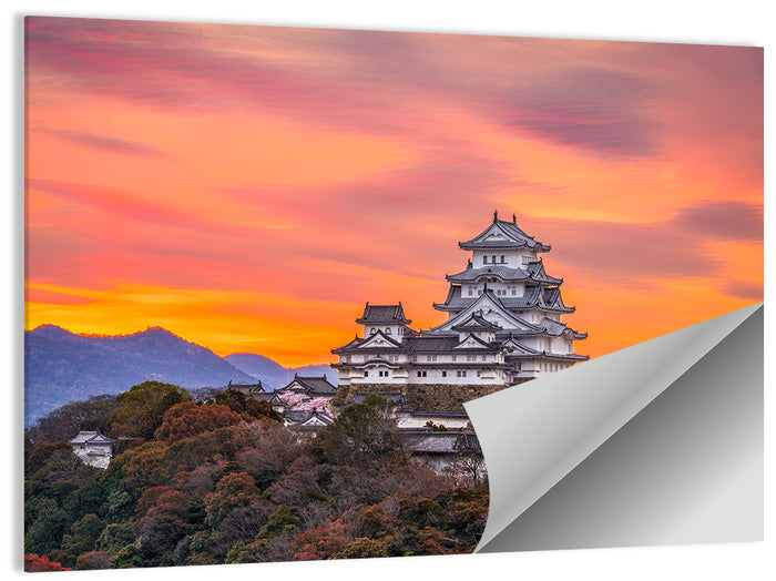 Himeji Castle at Sunrise Wall Art as a poster print