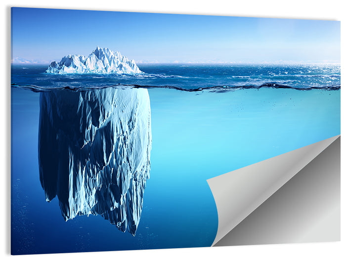 Floating Iceberg Wall Art as a poster print