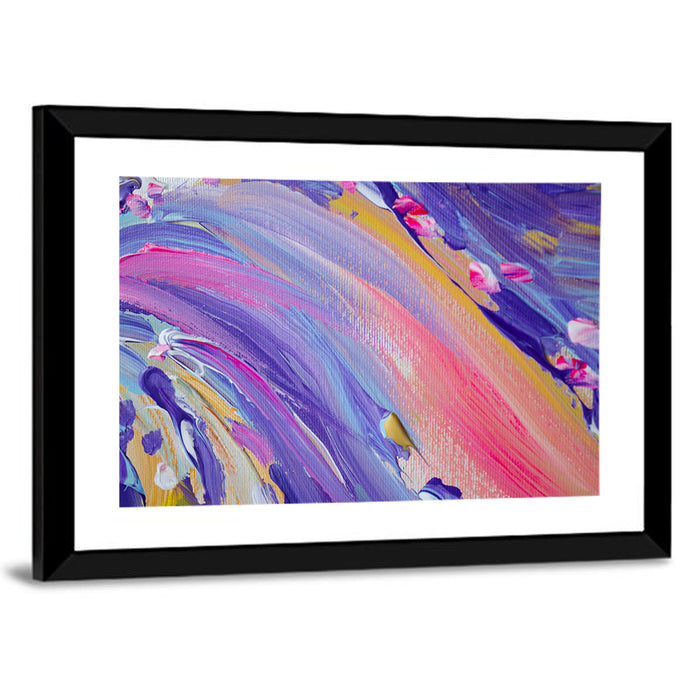 Sliding Hill Brushstrokes Wall Art as a framed print