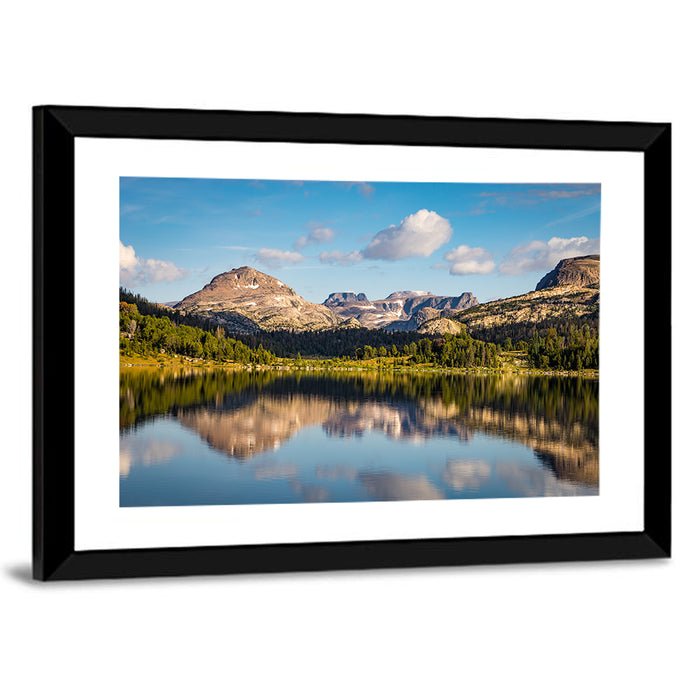 Island Lake Reflection, Montana Wall Art as a framed print