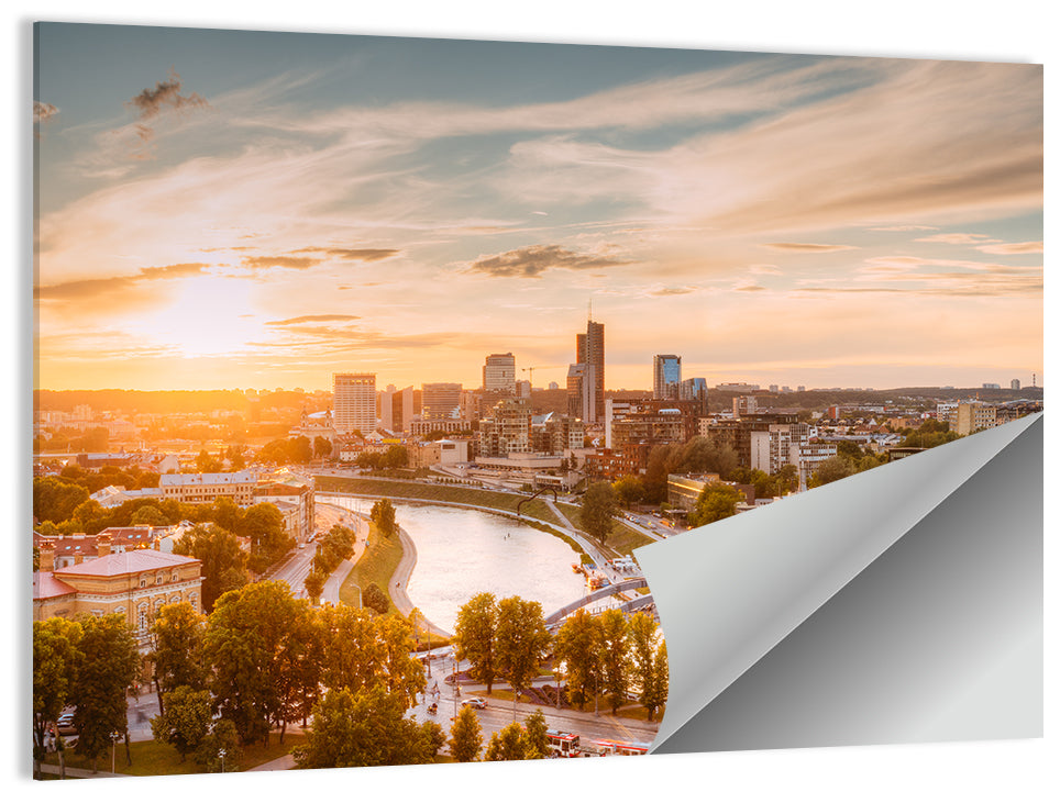 Vilnius Cityscape Wall Art