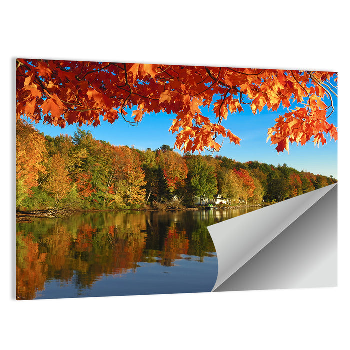 Autumn at Lake Iroquois Wall Art as a poster print