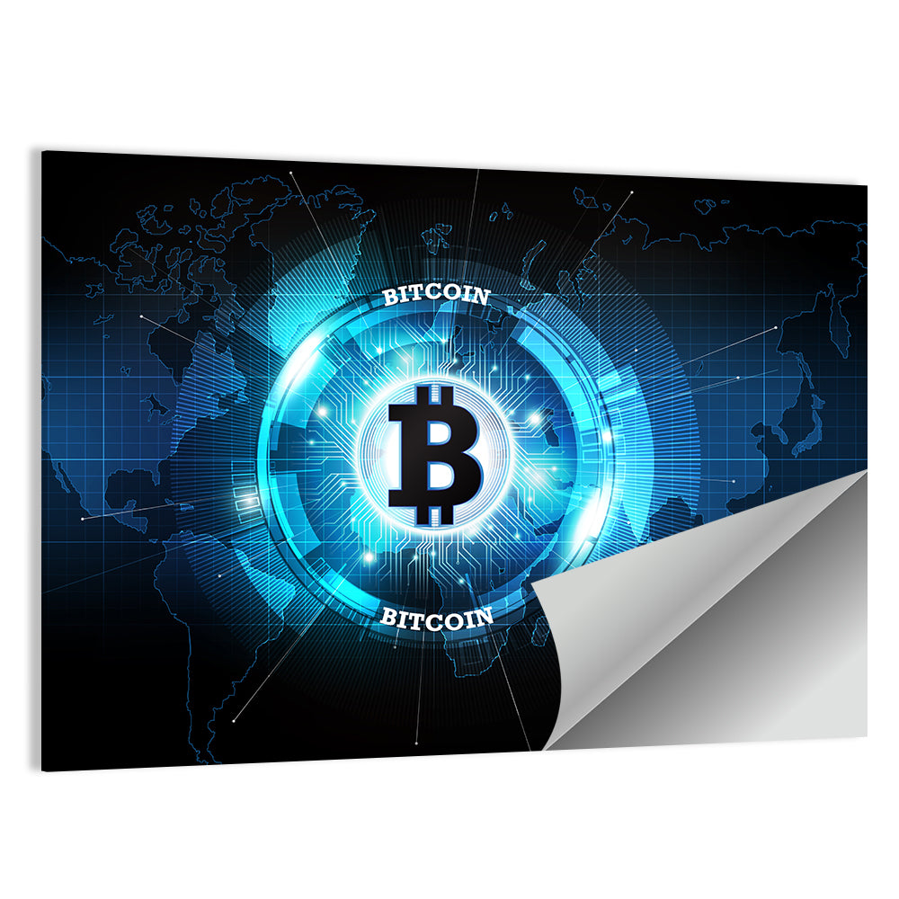 Futuristic Digital Money Wall Art