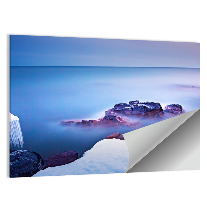 Lake Superior Shoreline at Twilight Wall Art as a poster print