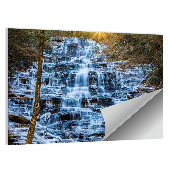 Minnehaha Falls Winter Cascade Wall Art as a poster print