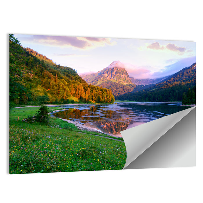 Obersee Reflection, Switzerland Wall Art as a poster print