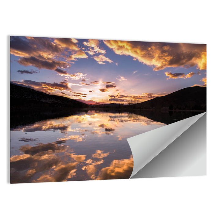 Avon Lake Clouds Wall Art as a poster print
