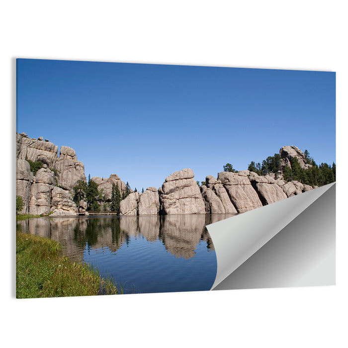 Sylvan Lake Reflection Wall Art as a poster print