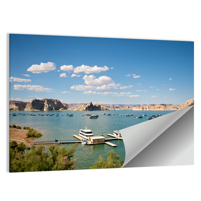 Lake Powell Marina, Page Arizona Wall Art as a poster print
