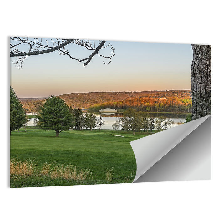 Roscoe Conkling Park Golden Hour Wall Art as a poster print