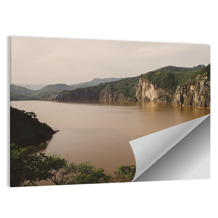 Lake Nyos Cliff View Wall Art as a poster print
