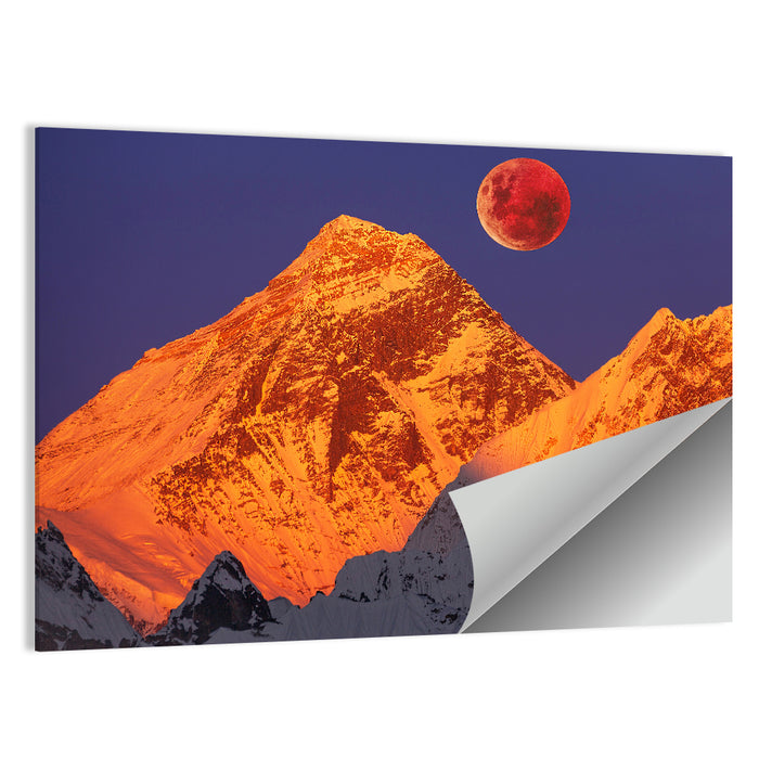Mount Everest at Sunset Wall Art as a poster print