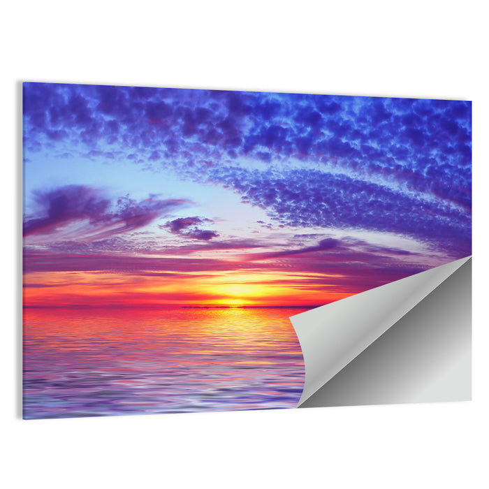 Bay Beach Sunset Wall Art as a poster print
