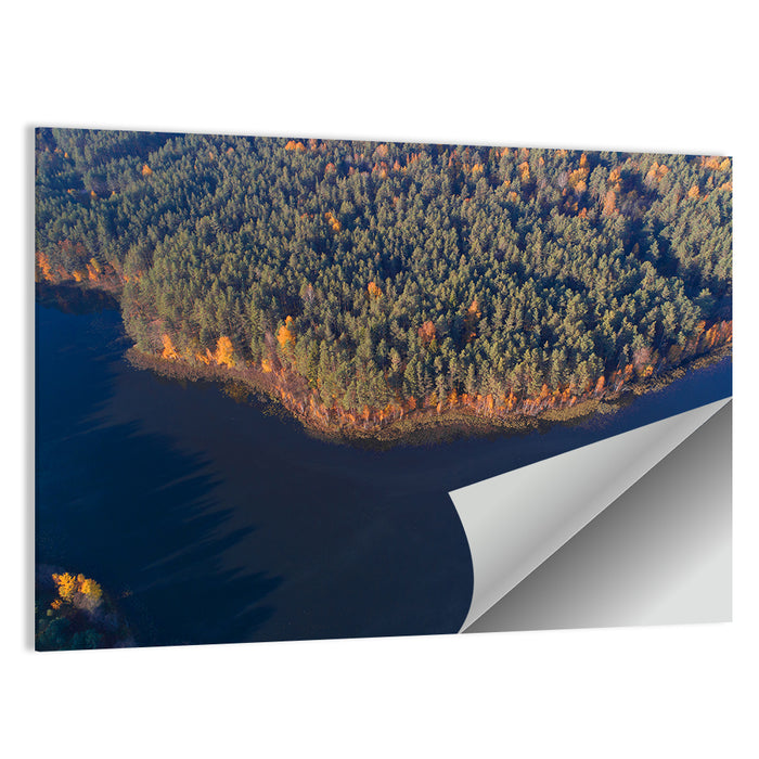 Lake Dolysets Aerial View Wall Art as a poster print