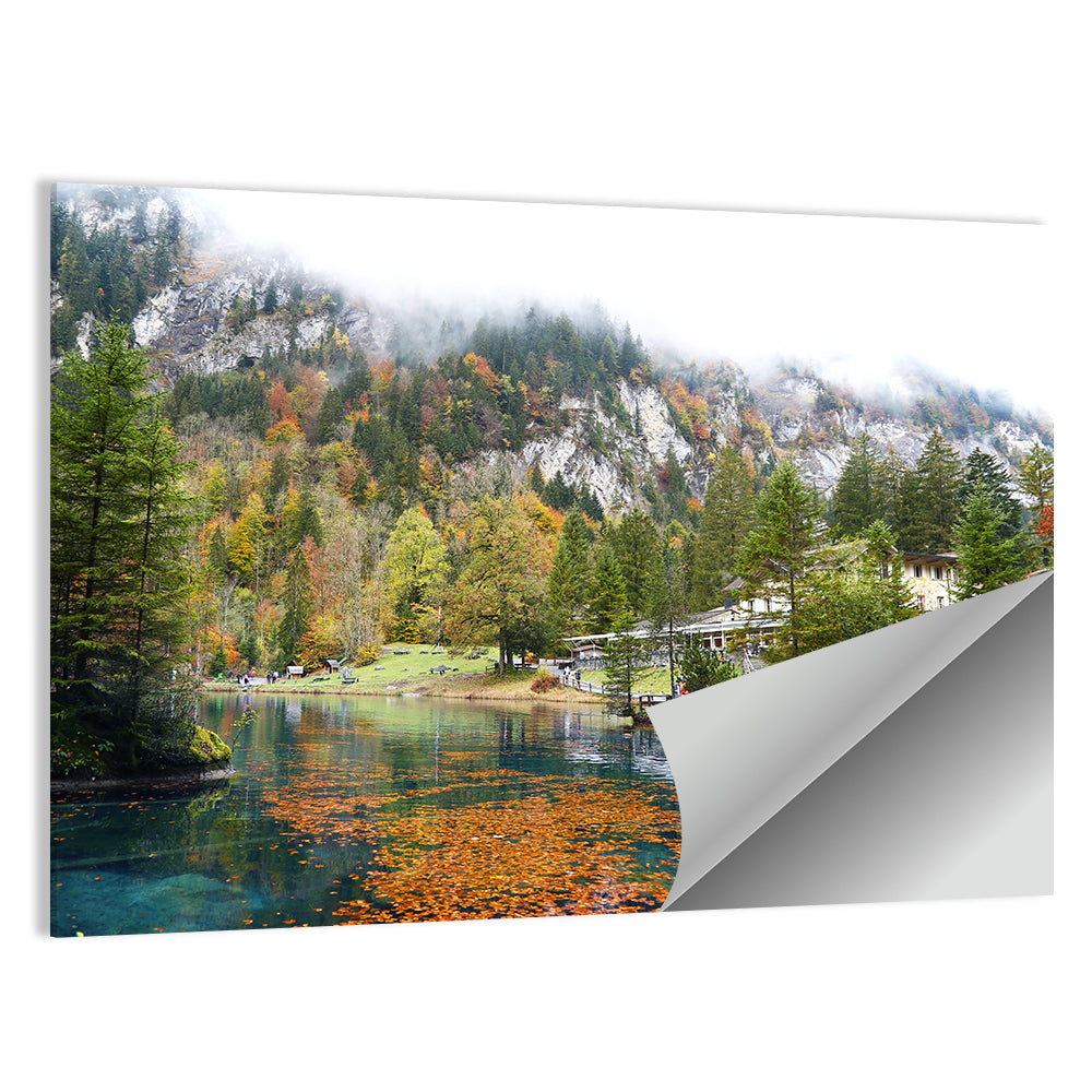 Blausee Lake Winter Wall Art