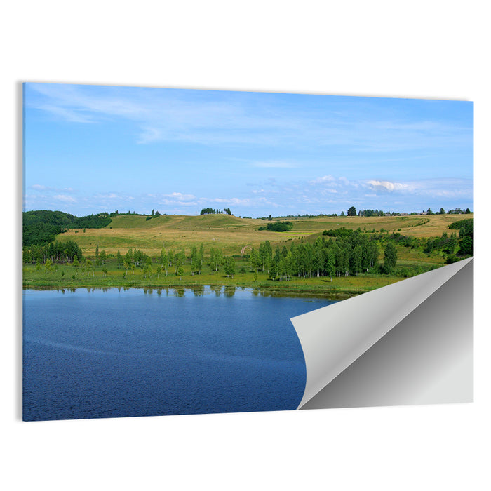 Pskov Lake Landscape Wall Art as a poster print